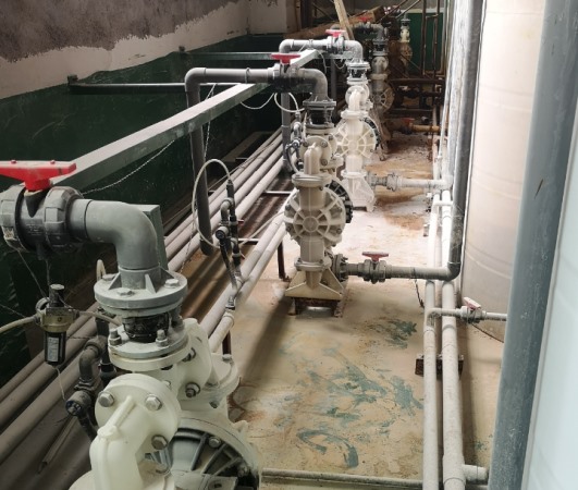 WILDEN氣動隔膜泵工程現場圖